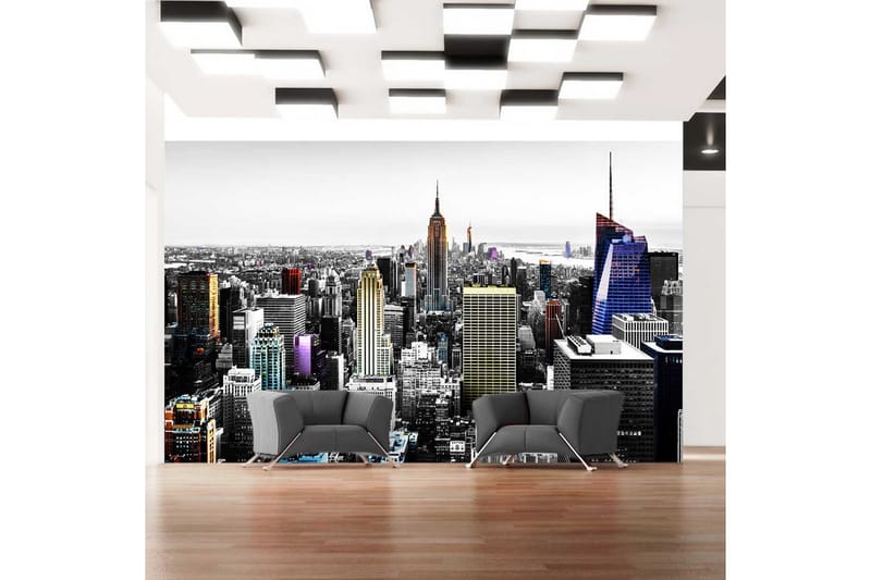 Valokuvatapetti Iridescent Skyscrapers 250x175 - Artgeist sp. z o. o. - Sisustustuotteet - Seinäkoristeet - Tapetit - Valokuvatapetit