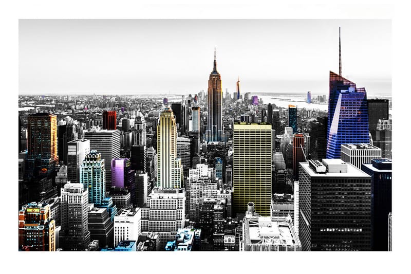 Valokuvatapetti Iridescent Skyscrapers 300x210 - Artgeist sp. z o. o. - Sisustustuotteet - Seinäkoristeet - Tapetit - Valokuvatapetit