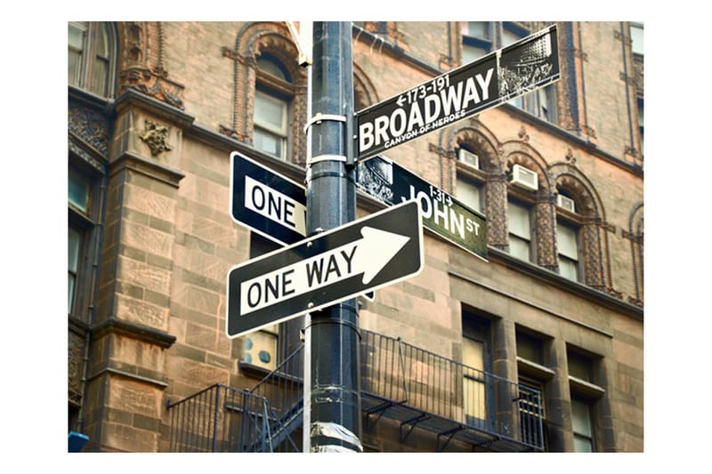 Valokuvatapetti Kaikki tiet johtavat Broadwaylle 250x193 - Artgeist sp. z o. o. - Sisustustuotteet - Seinäkoristeet - Tapetit - Valokuvatapetit