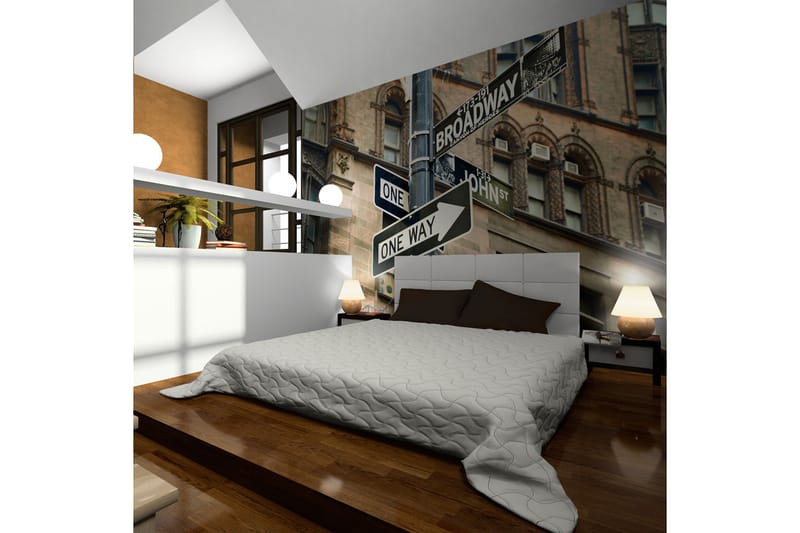 Valokuvatapetti Kaikki tiet vievät Broadwaylle 300x231 - Artgeist sp. z o. o. - Sisustustuotteet - Seinäkoristeet - Tapetit - Valokuvatapetit