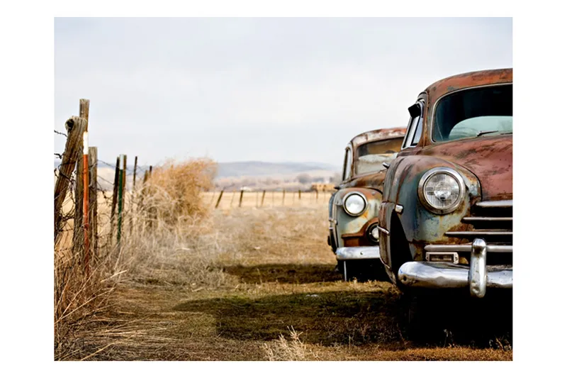 Valokuvatapetti Kaksi vanhaa amerikkalaista autoa 400x309, Artgeist sp. z o. o.