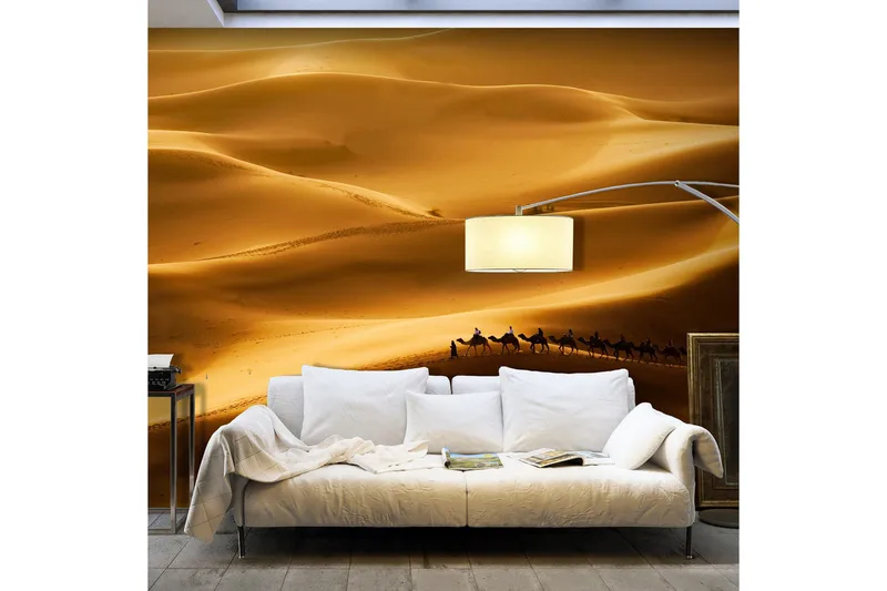Valokuvatapetti Kamelikaravaani 450x270, Artgeist sp. z o. o.