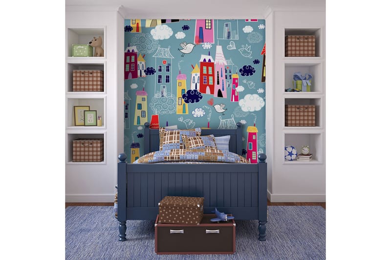 Valokuvatapetti kaupunki pilvissä 400x309 - Artgeist sp. z o. o. - Sisustustuotteet - Seinäkoristeet - Tapetit - Valokuvatapetit