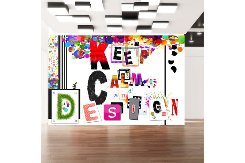 Valokuvatapetti Keep Calm And Design 300x210 - Artgeist sp. z o. o. - Valokuvatapetit