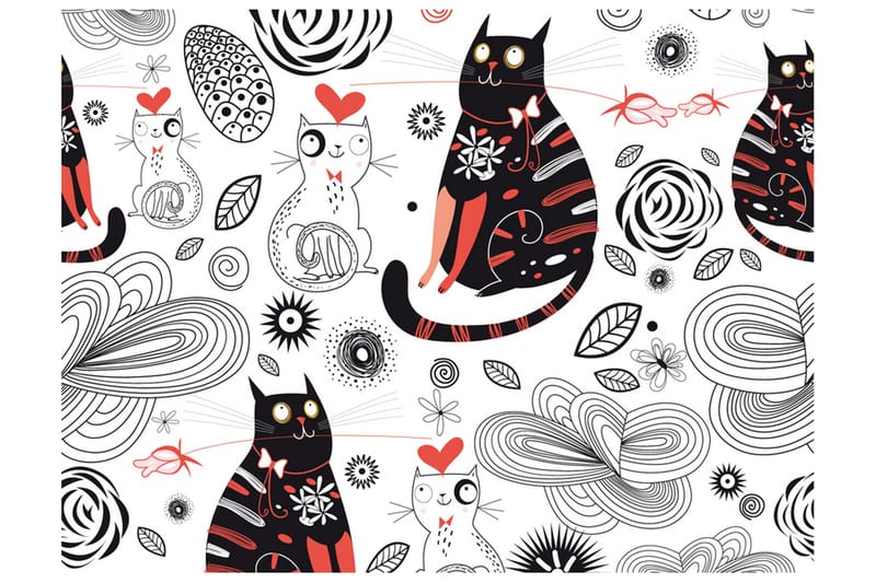 Valokuvatapetti Kissat Rakkaus 250x193, Artgeist sp. z o. o.