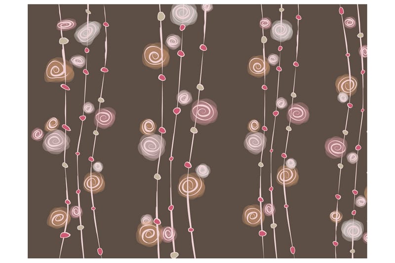 Valokuvatapetti Kuvio Abstraktit ruusut 350x270 - Artgeist sp. z o. o. - Sisustustuotteet - Seinäkoristeet - Tapetit - Valokuvatapetit