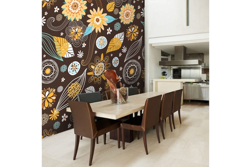 Valokuvatapetti Läpinäkyvät kukat 400x309 - Artgeist sp. z o. o. - Sisustustuotteet - Seinäkoristeet - Tapetit - Valokuvatapetit