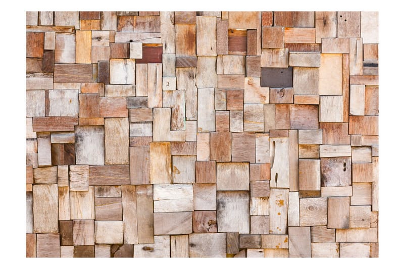 Valokuvatapetti Larch Mosaic 300x210 - Artgeist sp. z o. o. - Sisustustuotteet - Seinäkoristeet - Tapetit - Valokuvatapetit