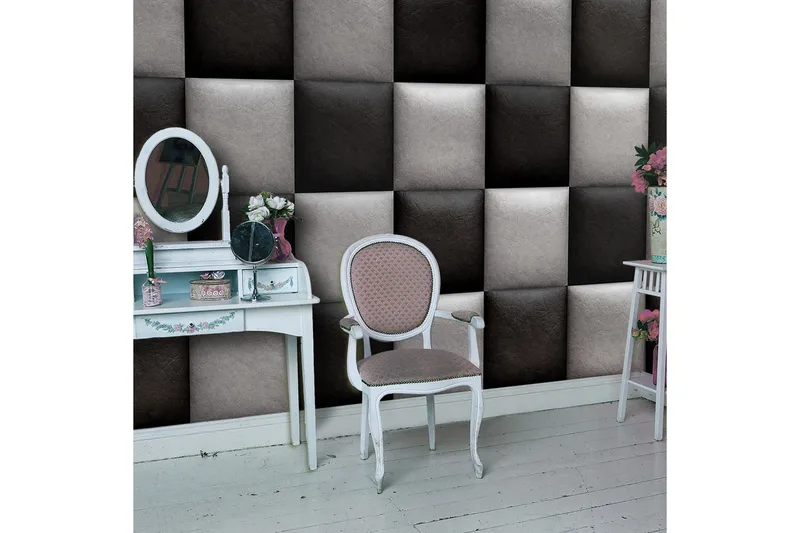 Valokuvatapetti Leather Chessboard 50x1000, Artgeist sp. z o. o.