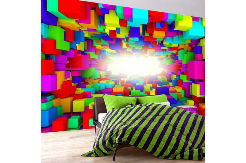 Valokuvatapetti Light In Color Geometry 150x105 - Artgeist sp. z o. o. - Sisustustuotteet - Seinäkoristeet - Tapetit - Valokuvatapetit