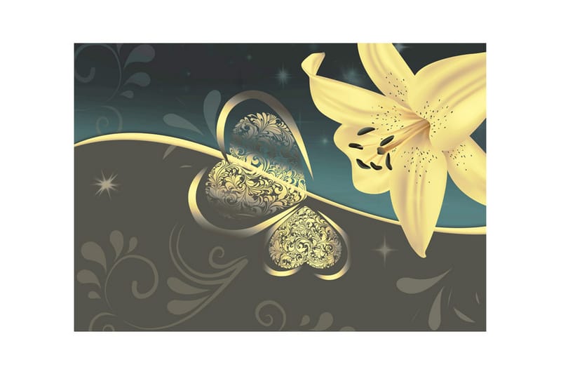 Valokuvatapetti Lily In Shades Of Gray 400x280 - Artgeist sp. z o. o. - Sisustustuotteet - Seinäkoristeet - Tapetit - Valokuvatapetit