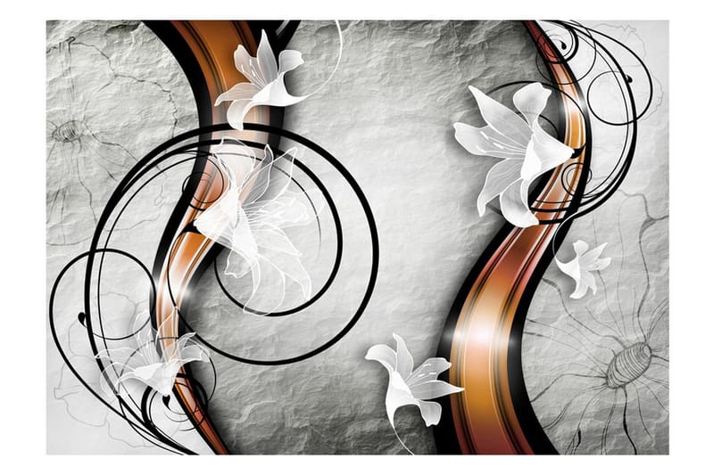 Valokuvatapetti Lily On A Stone 400x280 - Artgeist sp. z o. o. - Sisustustuotteet - Seinäkoristeet - Tapetit - Valokuvatapetit