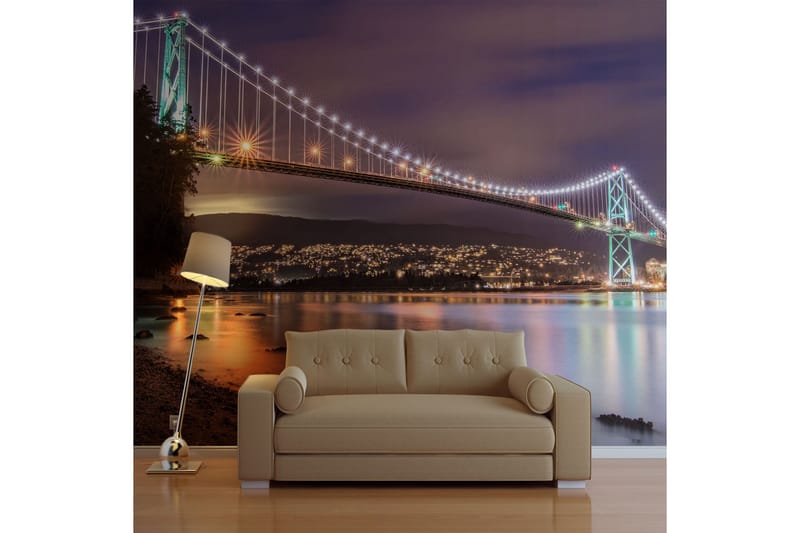 Valokuvatapetti Lions Gate Bridge Vancouver Canada 250x193 - Artgeist sp. z o. o. - Sisustustuotteet - Seinäkoristeet - Tapetit - Valokuvatapetit