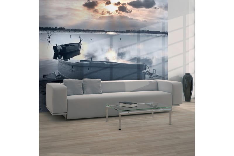 Valokuvatapetti Little Port Boats 350x270, Artgeist sp. z o. o.