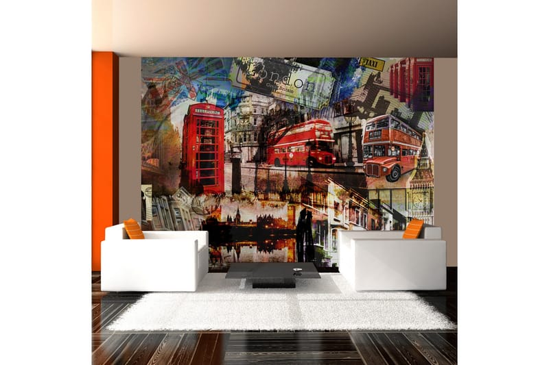 Valokuvatapetti London Collage 350x270, Artgeist sp. z o. o.
