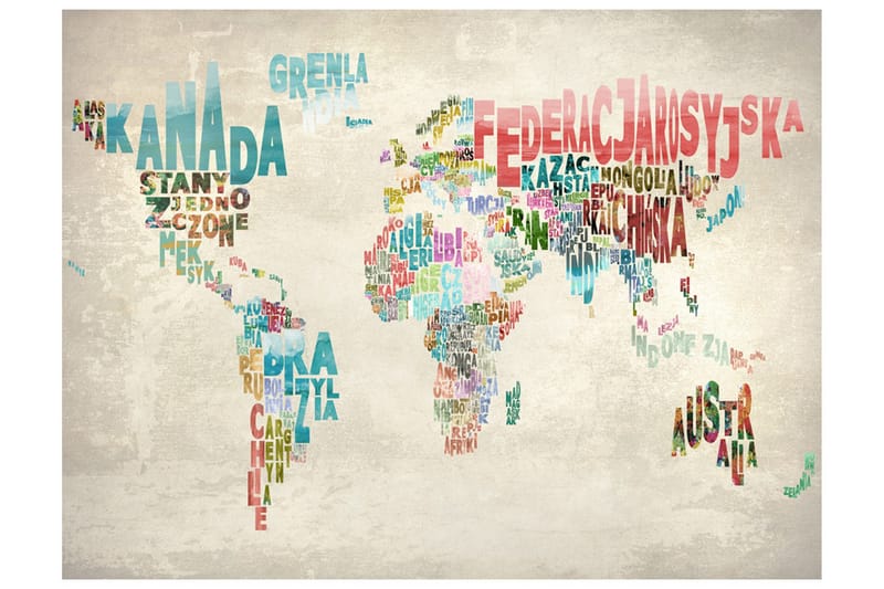 Valokuvatapetti Maailma ilman rajoja 200x154 - Artgeist sp. z o. o. - Sisustustuotteet - Seinäkoristeet - Tapetit - Valokuvatapetit