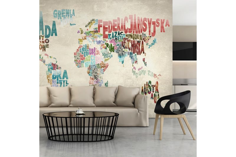 Valokuvatapetti Maailma ilman rajoja 200x154 - Artgeist sp. z o. o. - Sisustustuotteet - Seinäkoristeet - Tapetit - Valokuvatapetit
