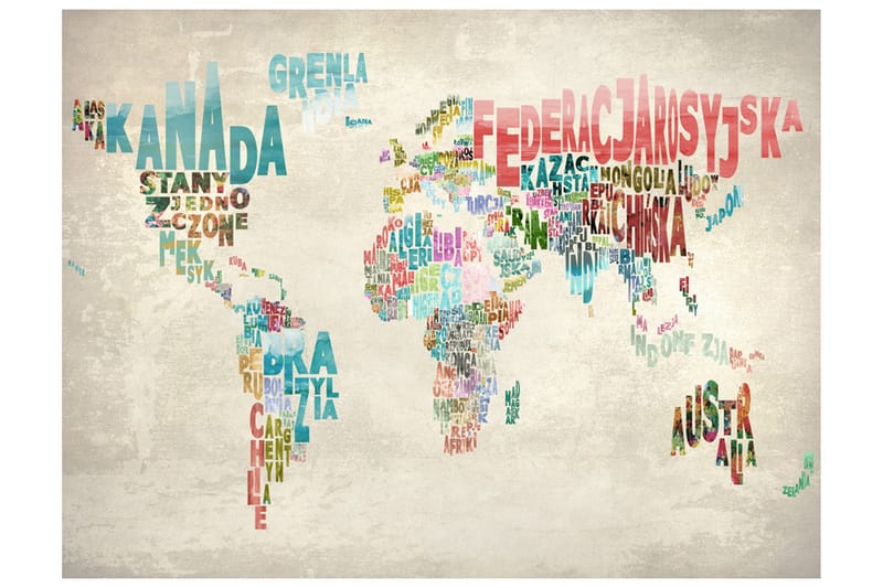 Valokuvatapetti Maailma ilman rajoja 350x270 - Artgeist sp. z o. o. - Sisustustuotteet - Seinäkoristeet - Tapetit - Valokuvatapetit