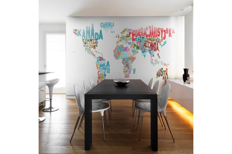 Valokuvatapetti Maailman kartta puola 400x309, Artgeist sp. z o. o.