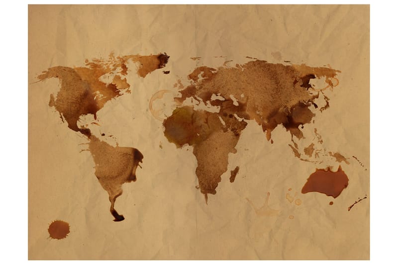 Valokuvatapetti Maailman teekartta 300x231, Artgeist sp. z o. o.