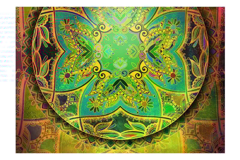 Valokuvatapetti Mandala Emerald Fantasy 300x210 - Artgeist sp. z o. o. - Sisustustuotteet - Seinäkoristeet - Tapetit - Valokuvatapetit