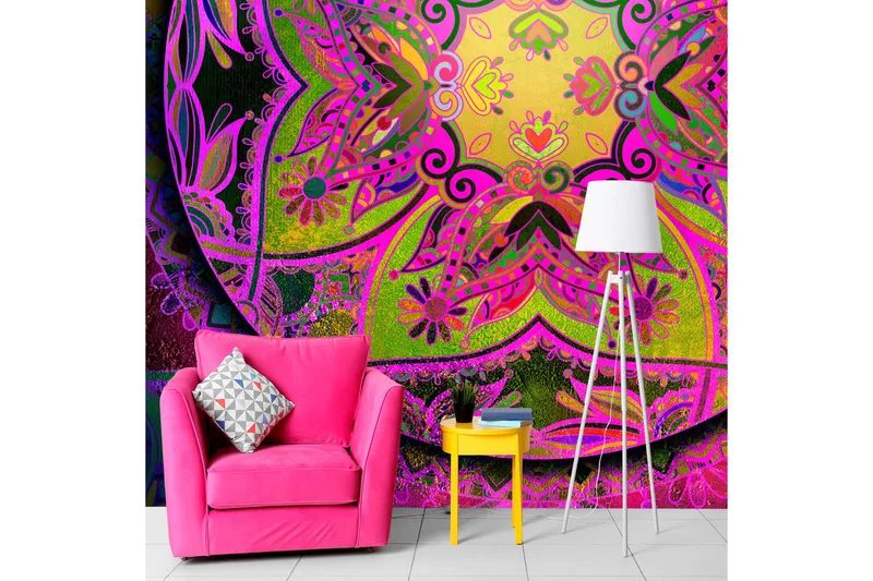 Valokuvatapetti Mandala Pink Expression 350x245, Artgeist sp. z o. o.