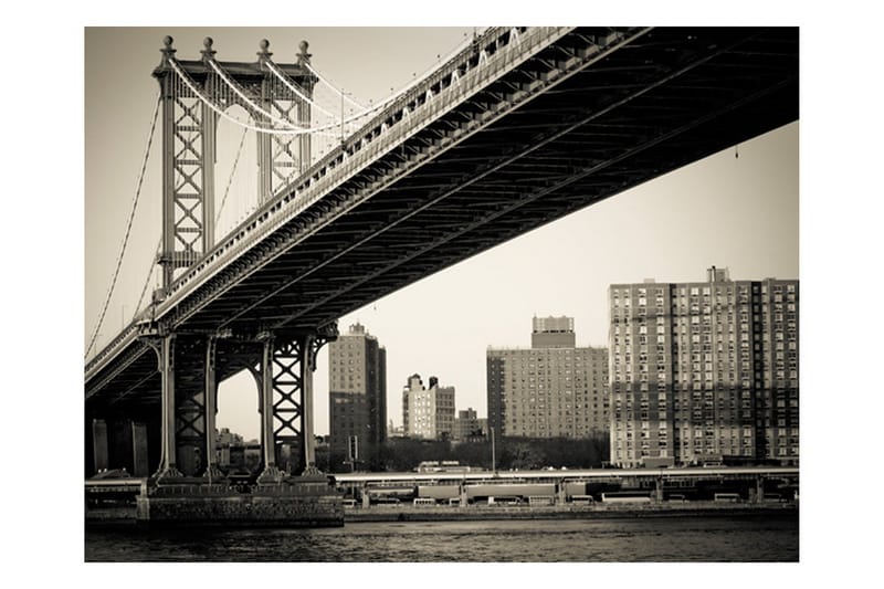 Valokuvatapetti Manhattan Bridge New York 350x270, Artgeist sp. z o. o.