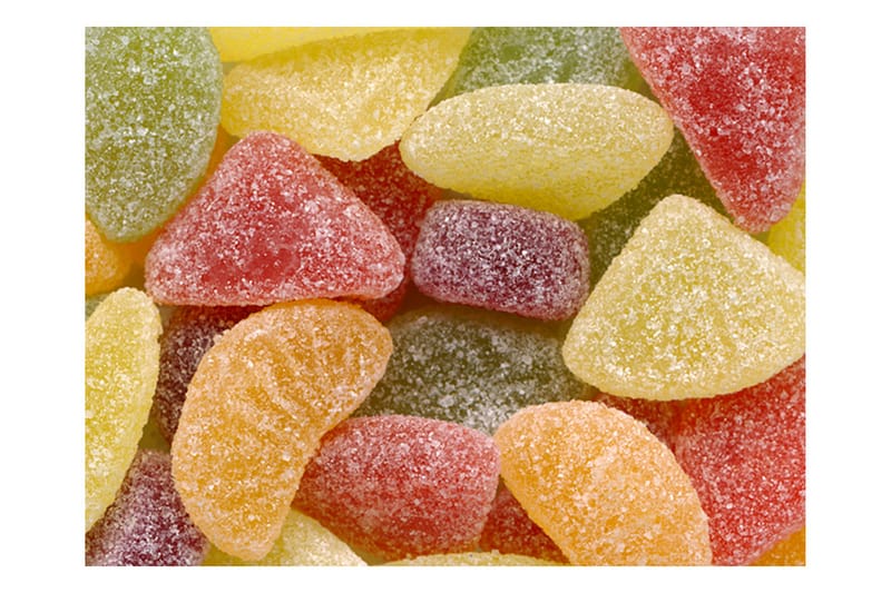 Valokuvatapetti Maukkaat hedelmä- ja marjageelit 350x270, Artgeist sp. z o. o.