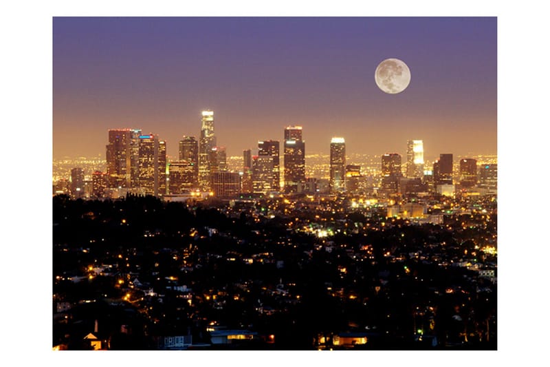 Valokuvatapetti Moon Over City of Angels 250x193 - Artgeist sp. z o. o. - Sisustustuotteet - Seinäkoristeet - Tapetit - Valokuvatapetit