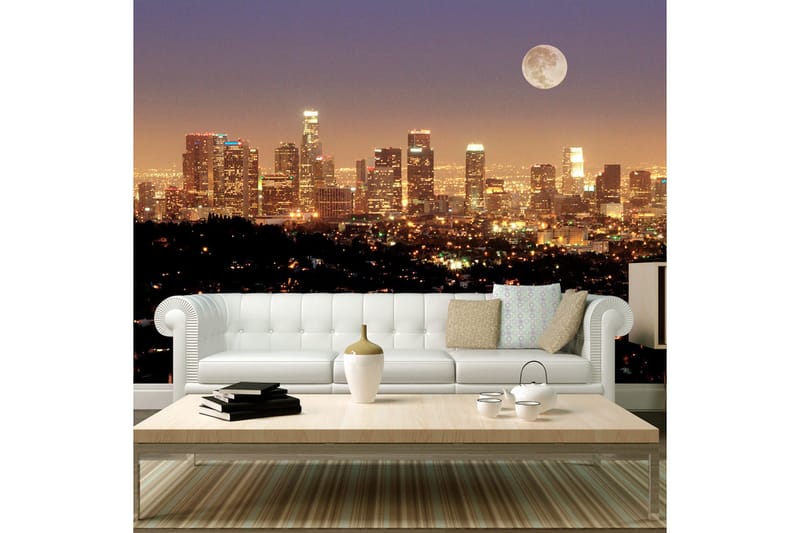 Valokuvatapetti Moon Over City of Angels 250x193, Artgeist sp. z o. o.
