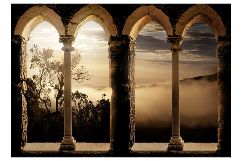 Valokuvatapetti Mountain Monastery 200x140 - Artgeist sp. z o. o. - Sisustustuotteet - Seinäkoristeet - Tapetit - Valokuvatapetit