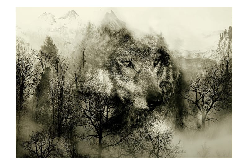 Valokuvatapetti Mountain Predator Beige 200x140, Artgeist sp. z o. o.