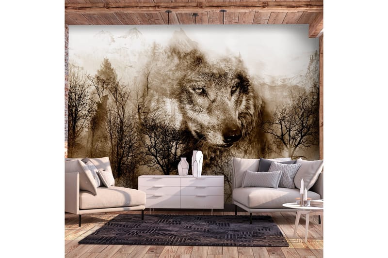 Valokuvatapetti Mountain Predator Brown 100x70 - Artgeist sp. z o. o. - Sisustustuotteet - Seinäkoristeet - Tapetit - Valokuvatapetit