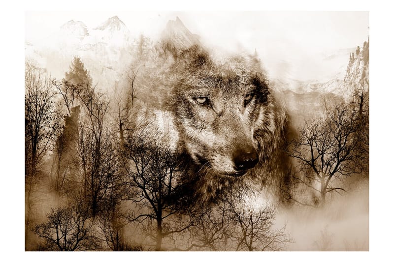 Valokuvatapetti Mountain Predator Brown 100x70 - Artgeist sp. z o. o. - Sisustustuotteet - Seinäkoristeet - Tapetit - Valokuvatapetit