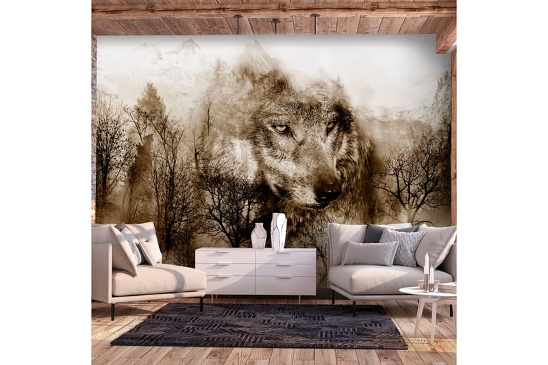 Valokuvatapetti Mountain Predator Brown 200x140 - Artgeist sp. z o. o. - Sisustustuotteet - Seinäkoristeet - Tapetit - Valokuvatapetit
