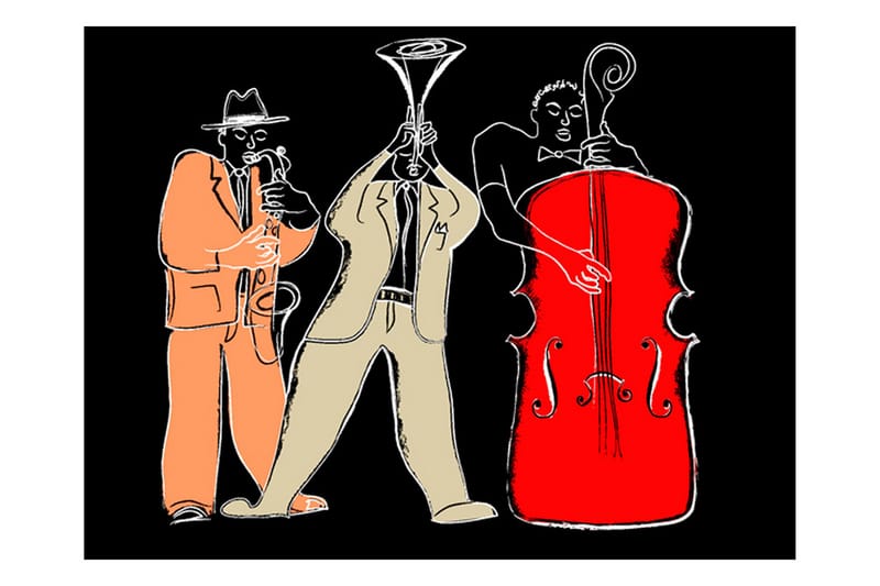 Valokuvatapetti Musical Instruments Jazz 250x193 - Artgeist sp. z o. o. - Sisustustuotteet - Seinäkoristeet - Tapetit - Valokuvatapetit