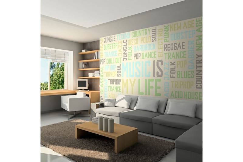 Valokuvatapetti Musiikkityylien sekoitus 350x270, Artgeist sp. z o. o.