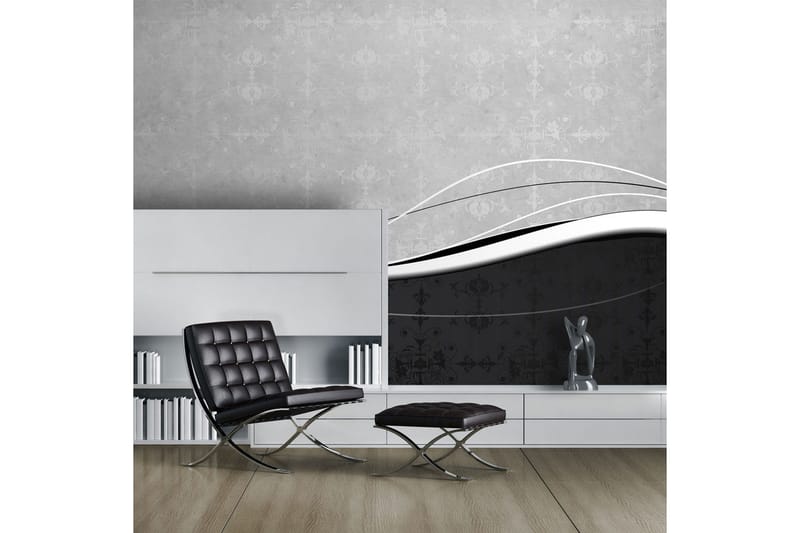 Valokuvatapetti Mustavalkoiset aallot Vintage 450x270 - Artgeist sp. z o. o. - Sisustustuotteet - Seinäkoristeet - Tapetit - Valokuvatapetit