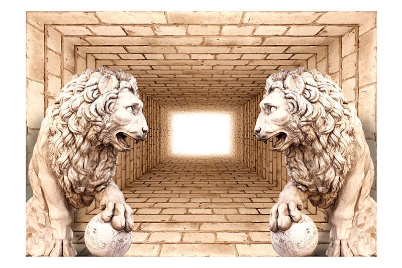 Valokuvatapetti Mystery Of Lions 100x70 - Artgeist sp. z o. o. - Sisustustuotteet - Seinäkoristeet - Tapetit - Valokuvatapetit