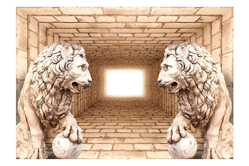 Valokuvatapetti Mystery of Lions 150x105 - Artgeist sp. z o. o. - Sisustustuotteet - Seinäkoristeet - Tapetit - Valokuvatapetit