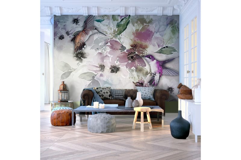 Valokuvatapetti Nature In Watercolor 350x245 - Artgeist sp. z o. o. - Sisustustuotteet - Seinäkoristeet - Tapetit - Valokuvatapetit