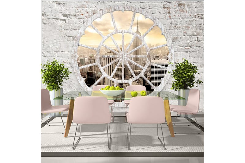 Valokuvatapetti New York A View Through The Window 150x105, Artgeist sp. z o. o.