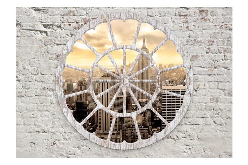 Valokuvatapetti New York A View Through The Window 300x210 - Artgeist sp. z o. o. - Sisustustuotteet - Seinäkoristeet - Tapetit - Valokuvatapetit