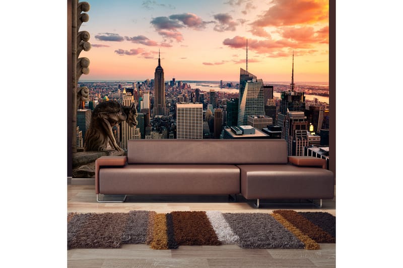 Valokuvatapetti New York Skyscrapers And Sunset 200x140 - Artgeist sp. z o. o. - Sisustustuotteet - Seinäkoristeet - Tapetit - Valokuvatapetit