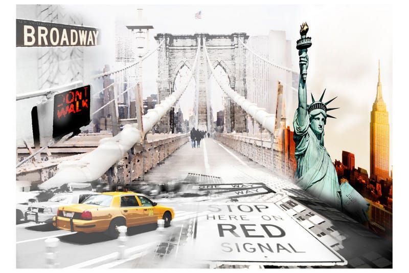 Valokuvatapetti New York Streets 300x210 - Artgeist sp. z o. o. - Sisustustuotteet - Seinäkoristeet - Tapetit - Valokuvatapetit