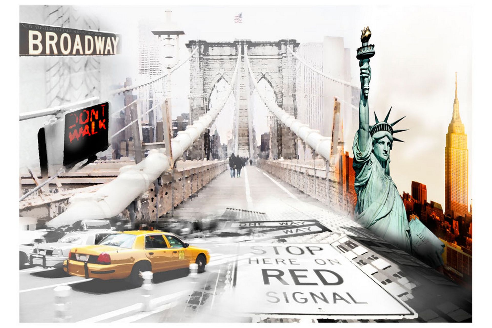 Valokuvatapetti New York Streets 400x280 - Artgeist sp. z o. o. - Sisustustuotteet - Seinäkoristeet - Tapetit - Valokuvatapetit