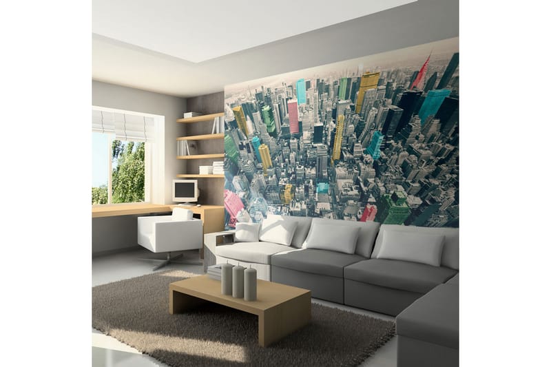 Valokuvatapetti New Yorkin värikkäitä heijastuksia 200x154 - Artgeist sp. z o. o. - Sisustustuotteet - Seinäkoristeet - Tapetit - Valokuvatapetit