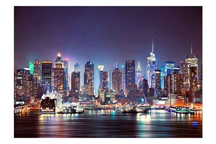 Valokuvatapetti Night In New York City 100x70 - Artgeist sp. z o. o. - Valokuvatapetit