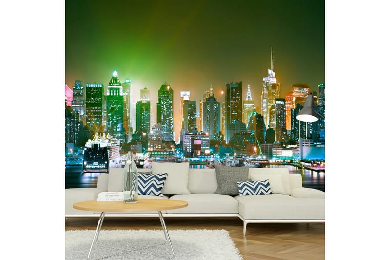 Valokuvatapetti NY Enlightened Harbour 100x70 - Artgeist sp. z o. o. - Sisustustuotteet - Seinäkoristeet - Tapetit - Valokuvatapetit