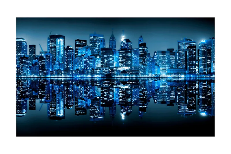 Valokuvatapetti Ocean of light NYC 450x270 - Artgeist sp. z o. o. - Sisustustuotteet - Seinäkoristeet - Tapetit - Valokuvatapetit